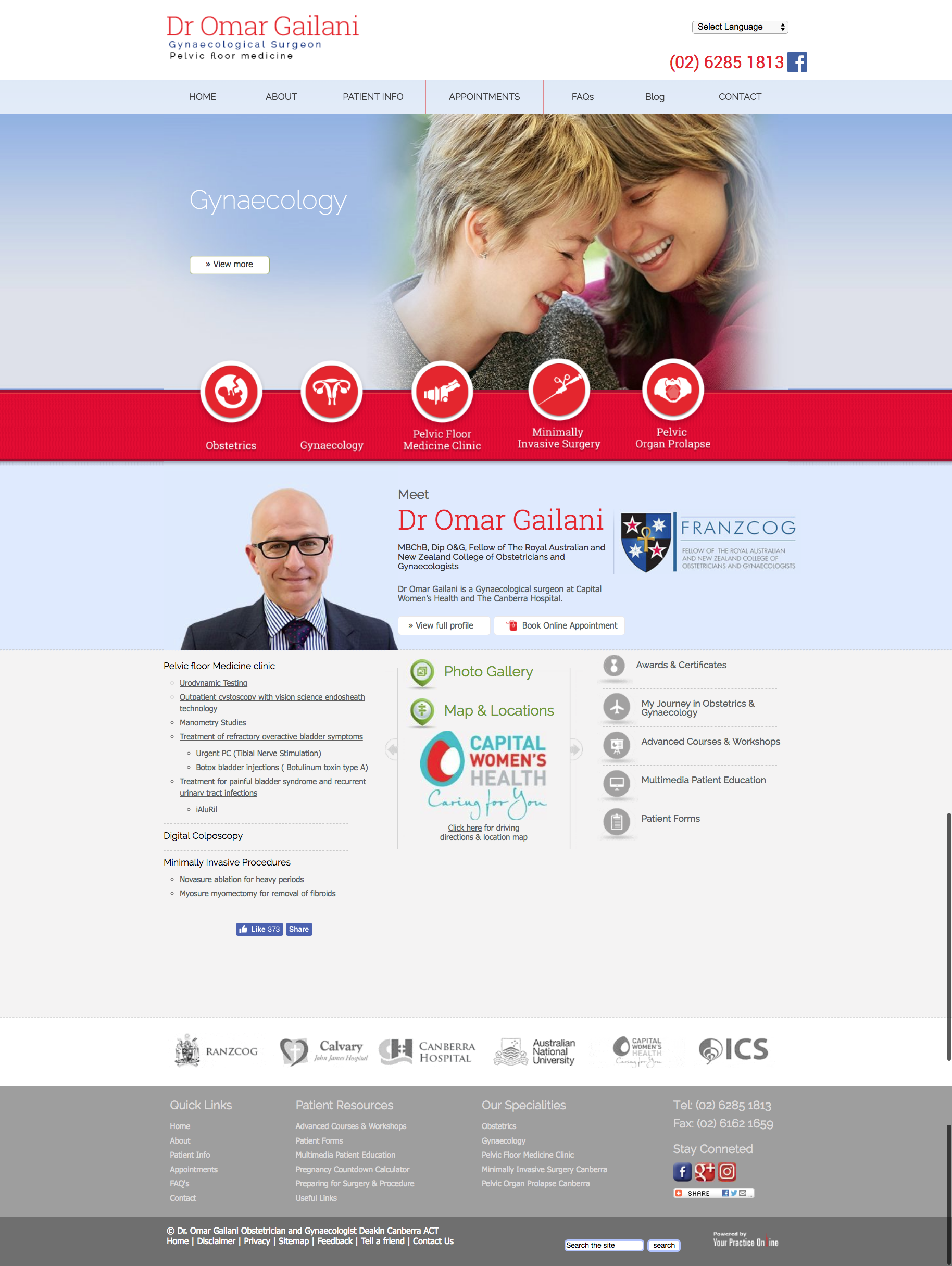 Gynaecologist Canberra Pelvic Surgery Canberra Deakin ACT.png