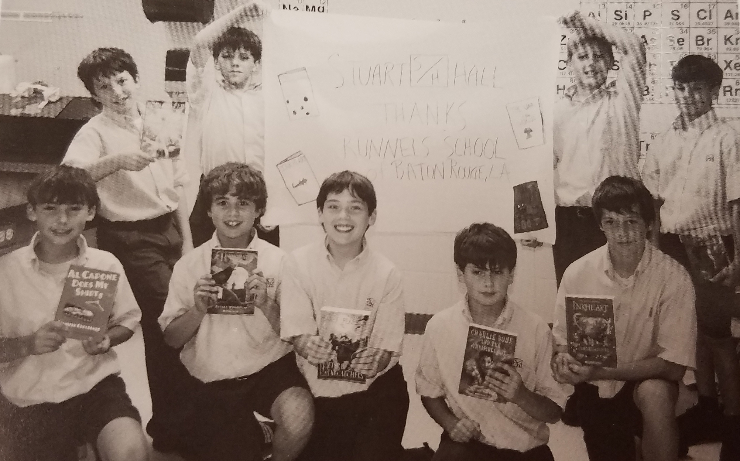 When Stuart Hall reopened in November 2005 following Hurricane Katrina, Runnels' students and faculty donated a collection of books for the Fifth and Sixth Grade classroom libraries, which had been destroyed when our campus was flooded.