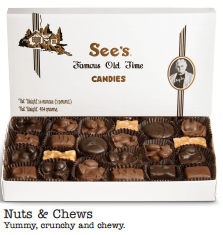 See's Candy Box, Nuts and Chews