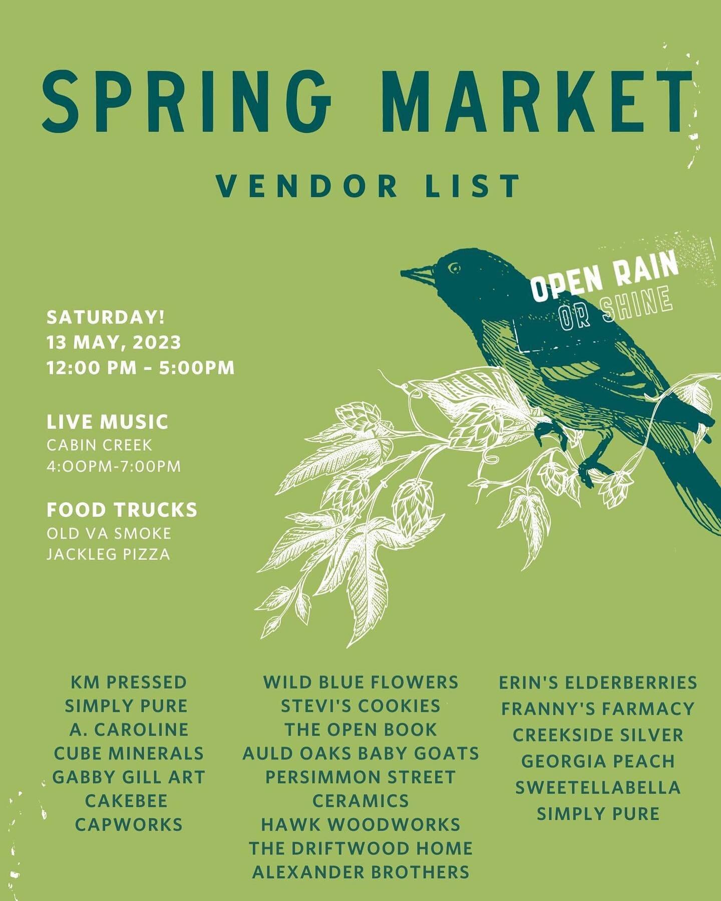 Come see us at @oldbustheadbrewco Spring Market (event is located behind our shop)! We will have special Mother&rsquo;s Day gifts and much more! Saturday, May 13 from 12:00-5:00! Come support small businesses and shop for Mom! 💖 💐
(Stay tuned for o