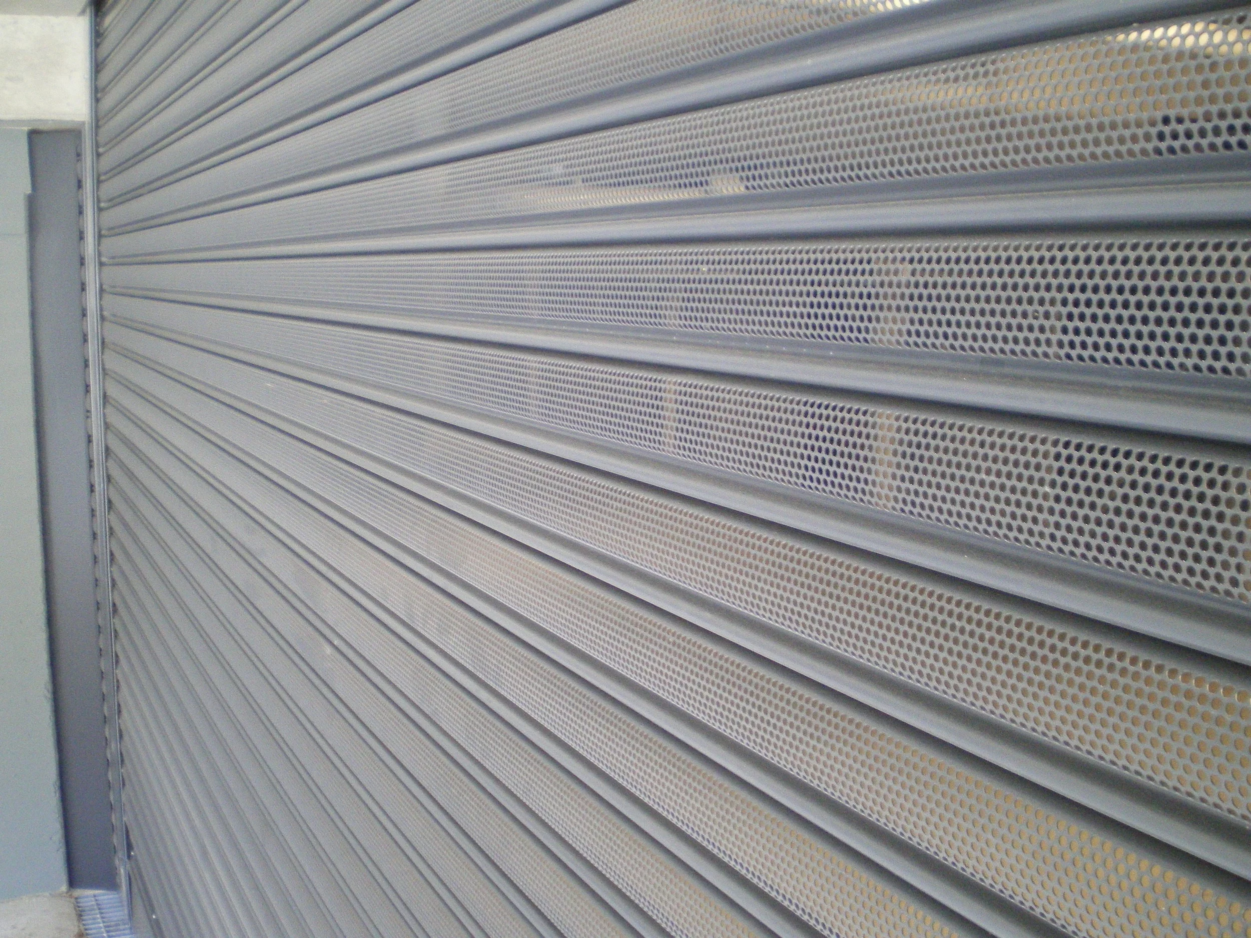 Perforated Powder Coated Roller Shutter (one click on image to enlarge)