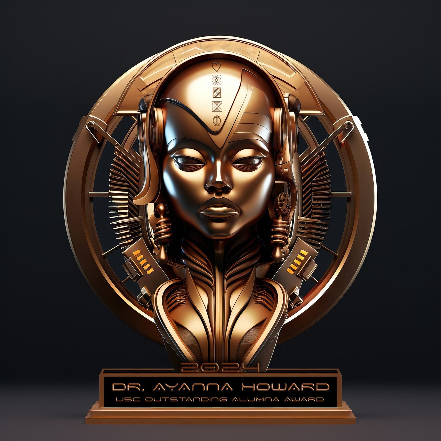From my affiliation with the group @sugargamers and @sugargamerslabs which made the connection for me with @tech_picasso I had been chosen/given the honor recently to design some interesting awards for USC Black Alumni Association. These awards were 