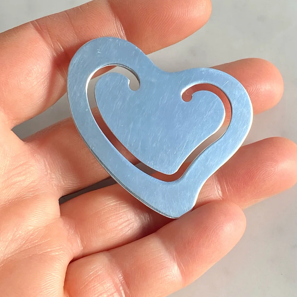 Late 1970's Elsa Peretti for Tiffany Open Heart Sterling Silver