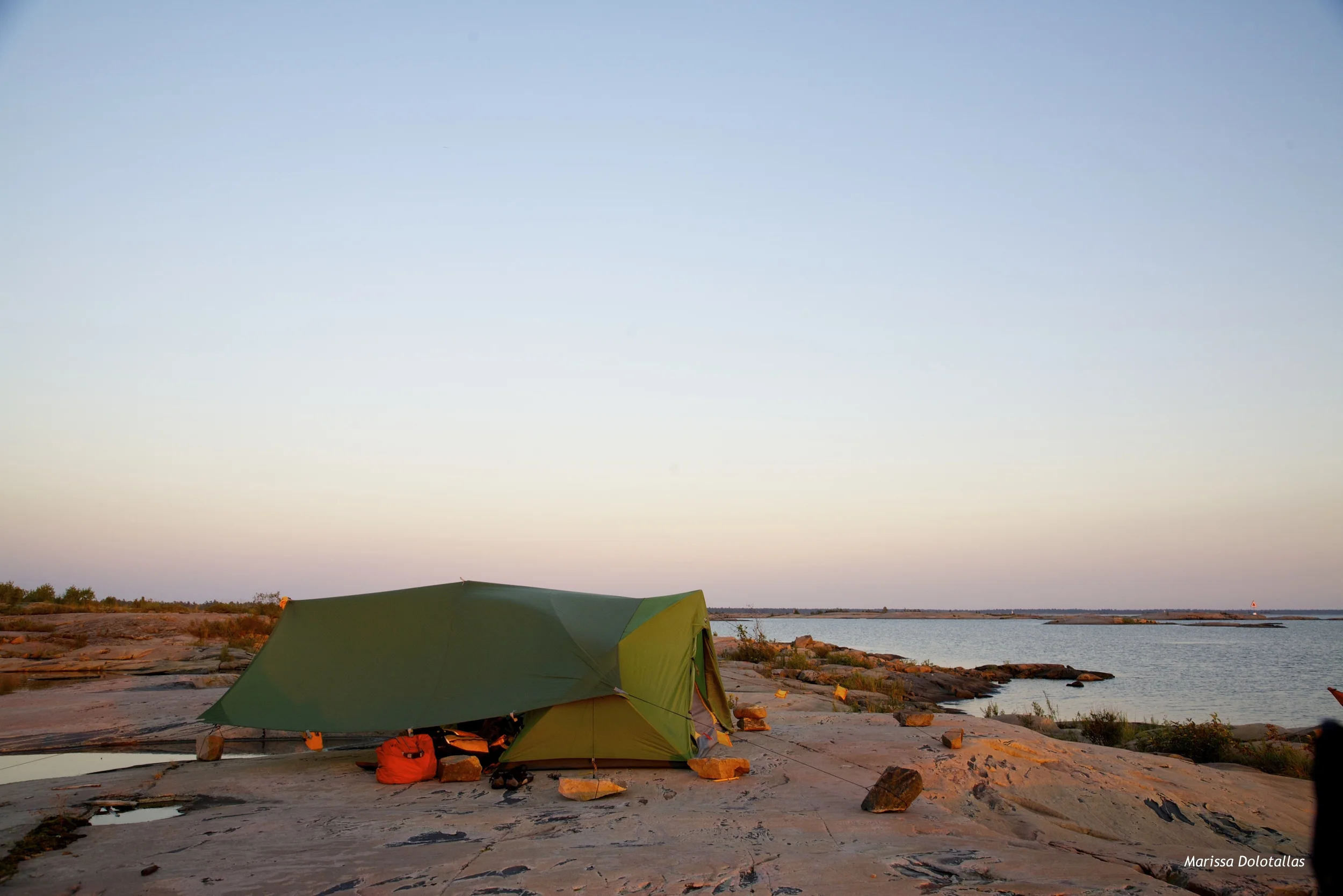 Sunset on the Canadian Shield