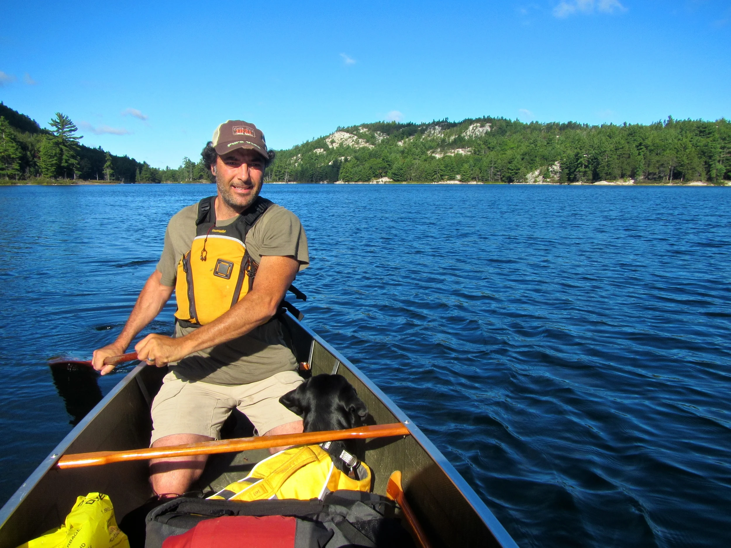 Paddling on Grace Lake.