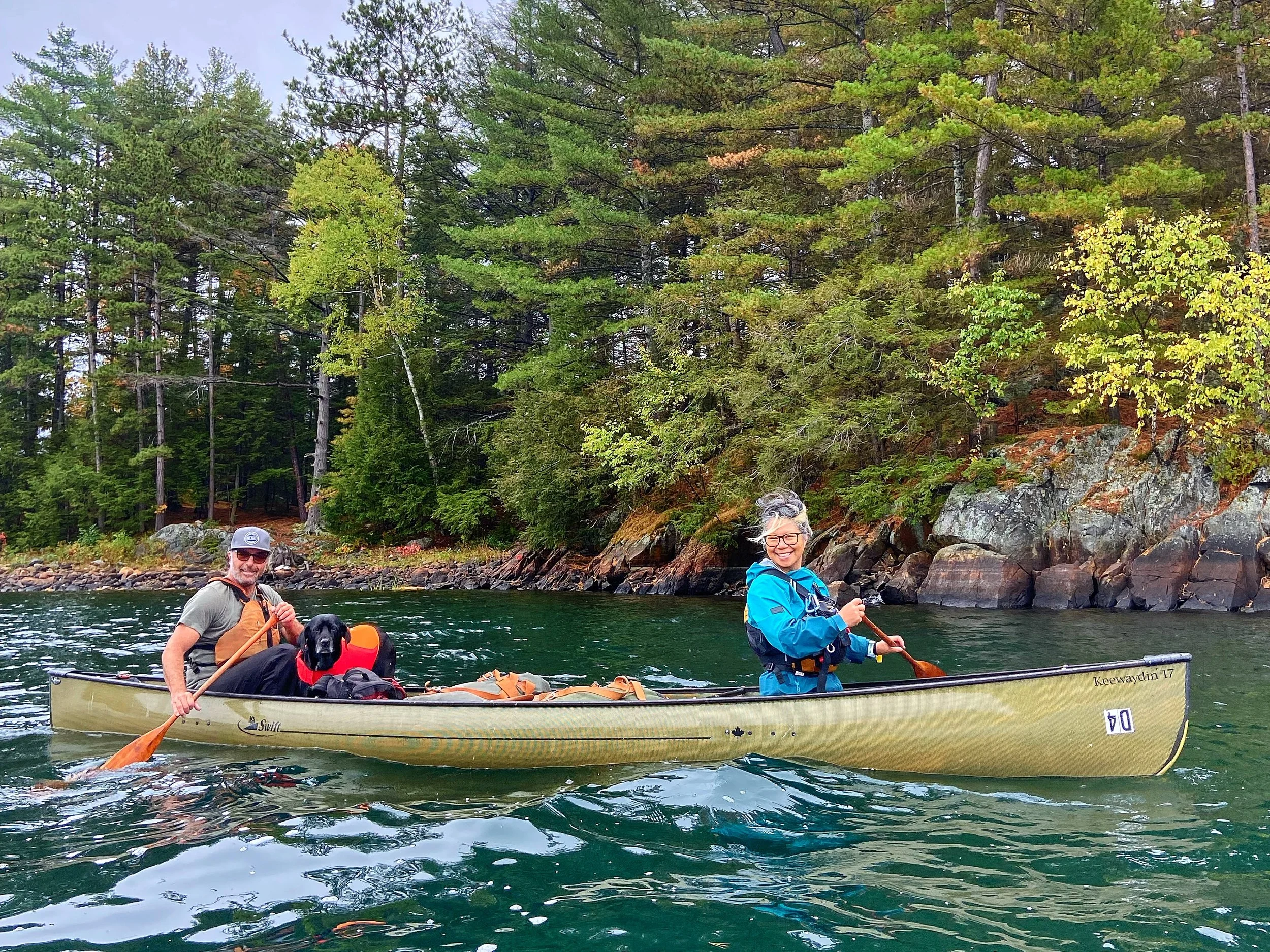 Backcountry canoe camping in Killarney