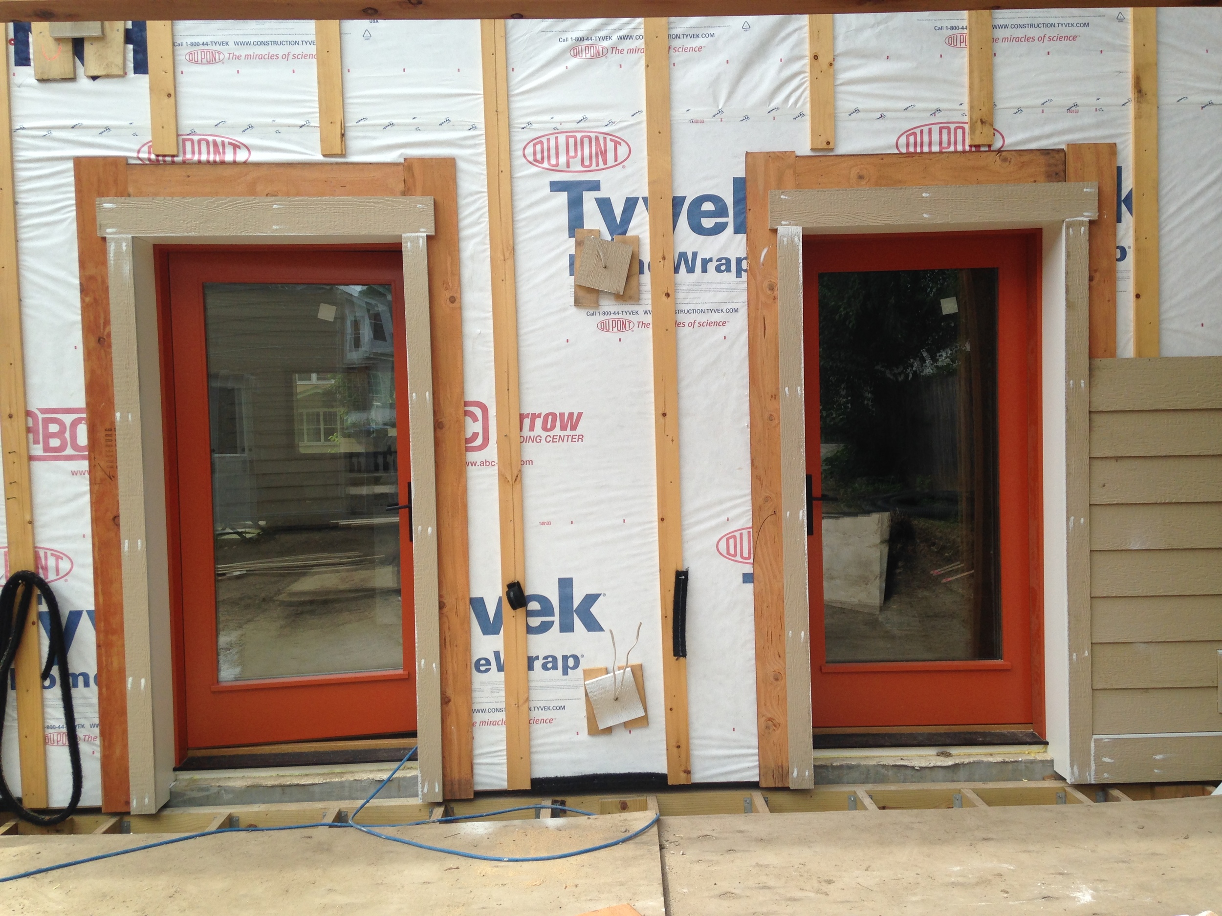  The two back doors- one to the kitchen and one to the mudroom 