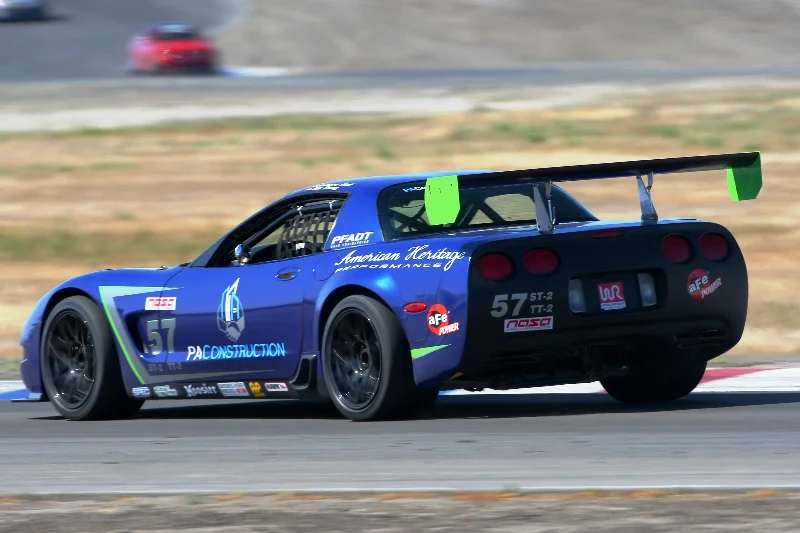 The #57 PA Construction Corvette testing out its new ST-2 tune.
