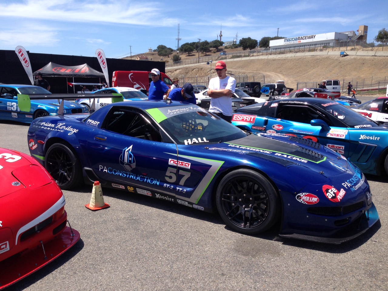 Jim on grid ready for the heat race.