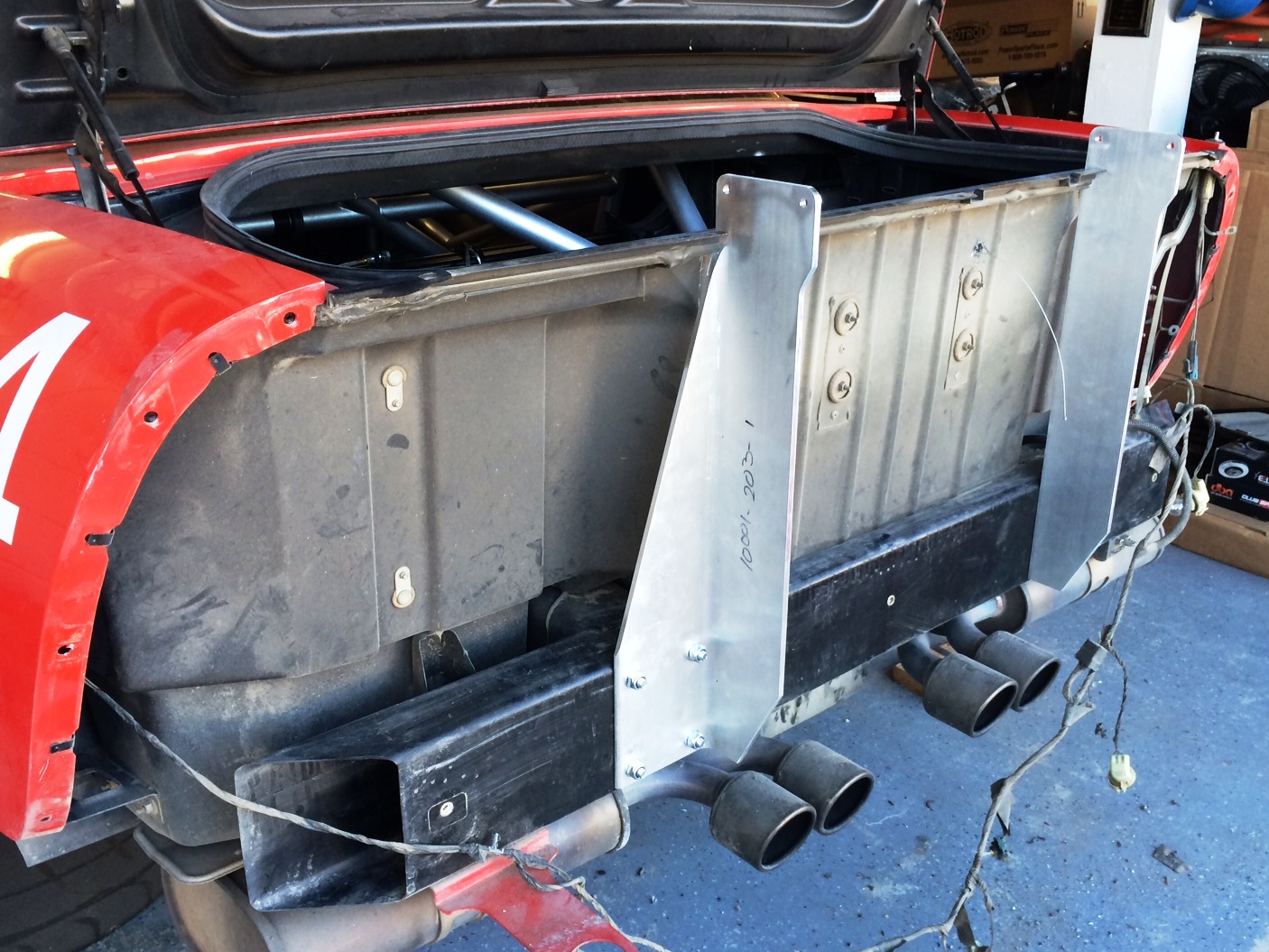 C5/C6 Corvette Chassis Mounted Wing Mounts — Tway Motorsports