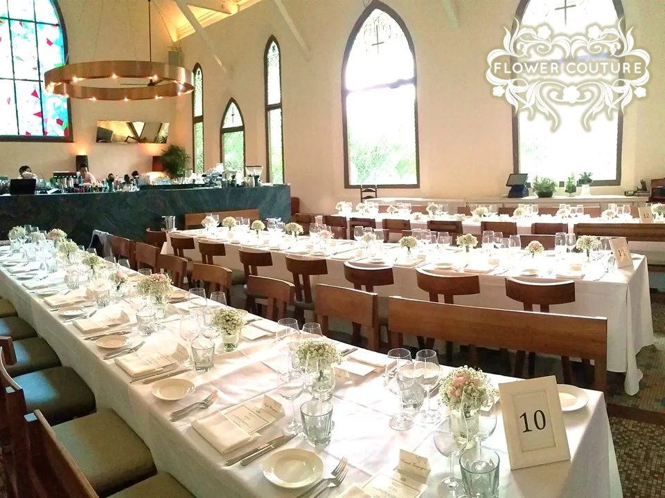Wedding @ The White Rabbit - Long Tables Flowers