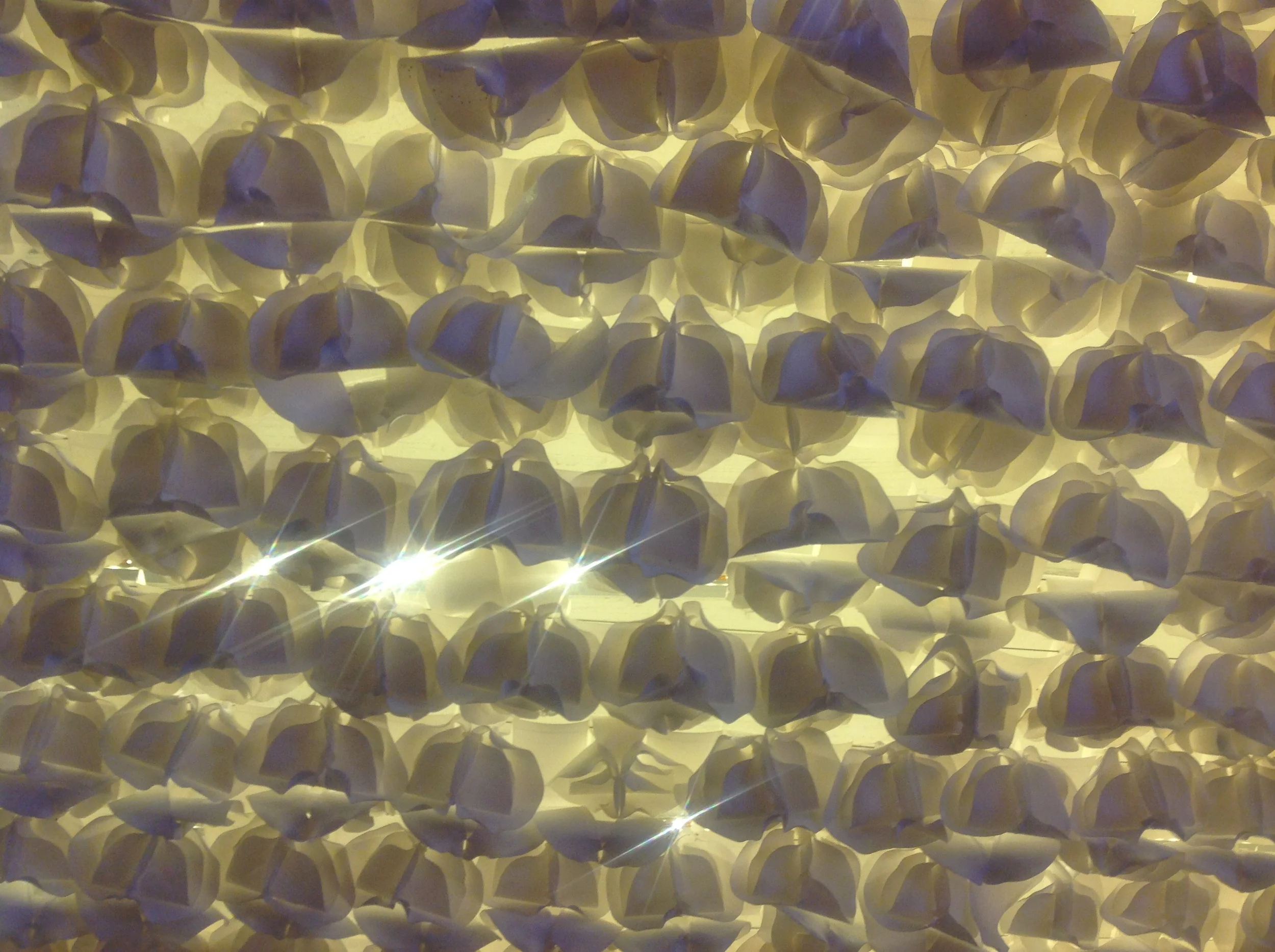 Heath Nash's milk bottle ceiling at Spier