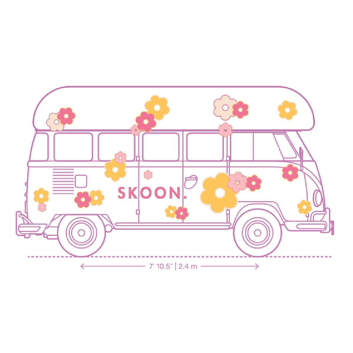 SKOON. Happy Flora ROAD TRIP!⁠
⁠
Involved 6 stops in busy spots like Kloof Street, Kalk Bay, Muizenberg, Camps Bay, Hout Bay, Sea Point promenade and Blouberg beachfront.