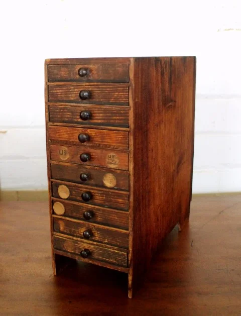 French Vintage Jeweller's Drawers