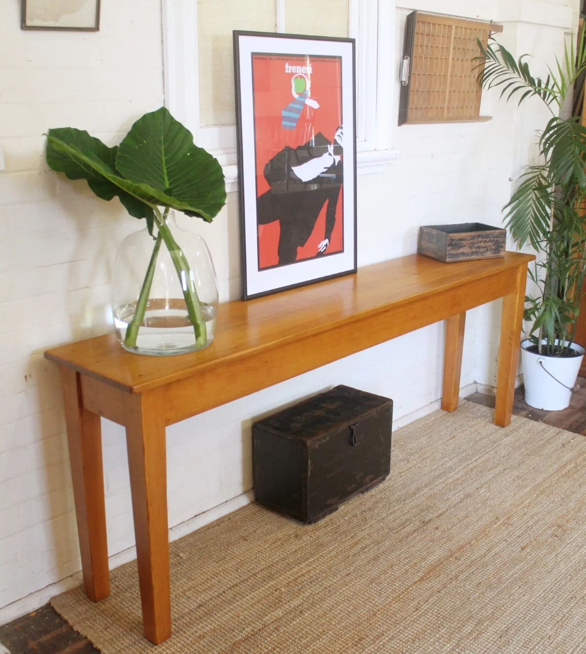 Antique Hoop Pine Sidetable.jpg