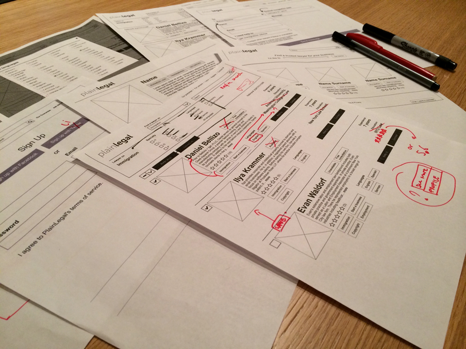  Here is the iterations of the template of the site begins. 