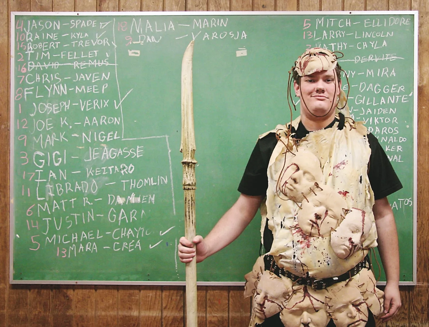 People from all over the world come together to make their fantasies a reality through LARP, or live action role playing. Each person creates a character, then storylines are acted out and battles are waged. Here a participant pauses in front of the