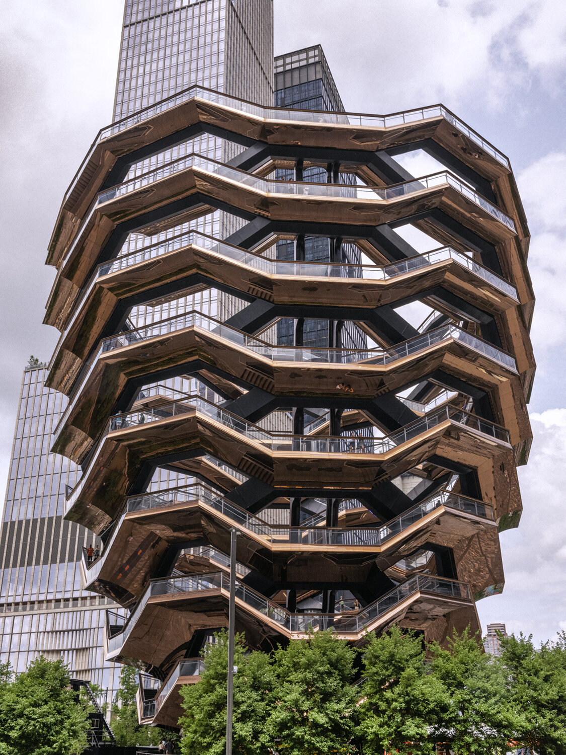 The Vessel, Thomas Heatherwick, located in Hudson Yards, NYC.