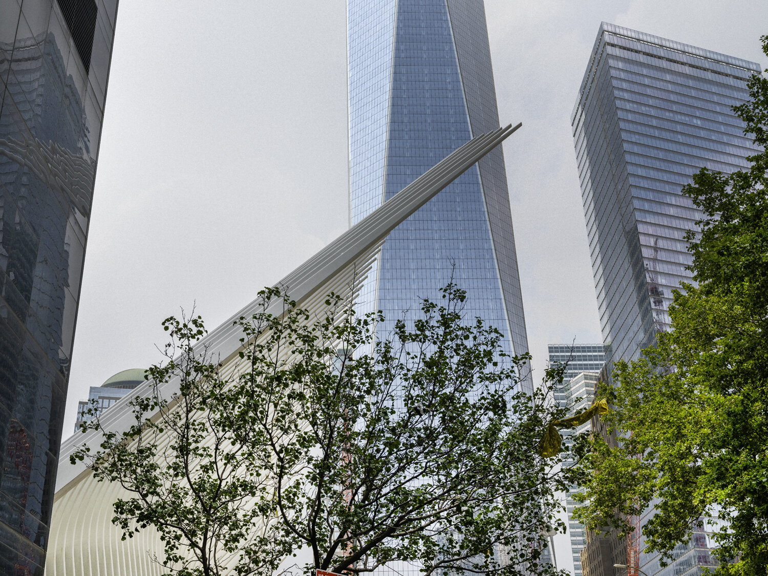 One World Trade Center (Libeskind, Childs, Gottesdiener) and the Oculus (Calatrava), NYC. 