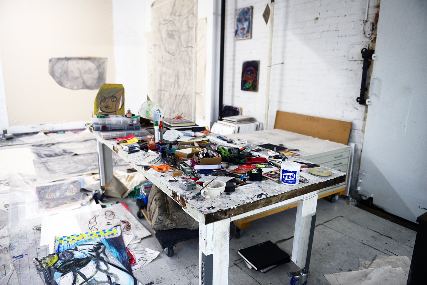 Anthony Miler's Bushwick studio