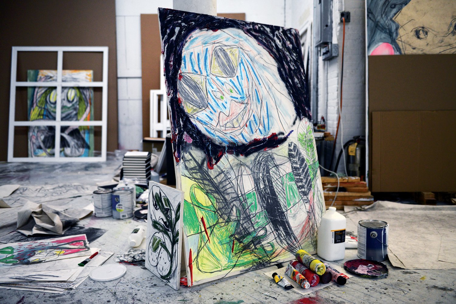 Anthony Miler's Bushwick studio