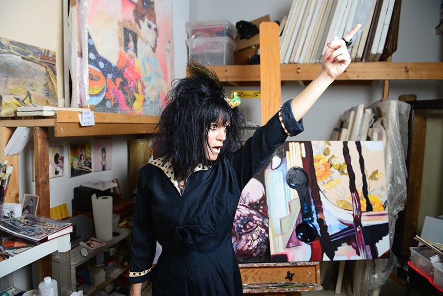 Heather Morgan in her Greenpoint, Brooklyn studio