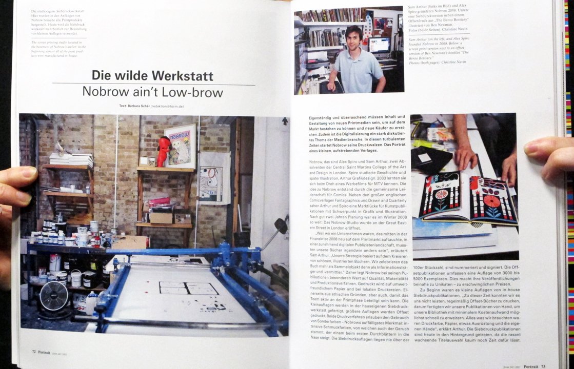 NoBrown studio (London) for Form Magazine (Swedish Nordic Design & Architecture Magazine)