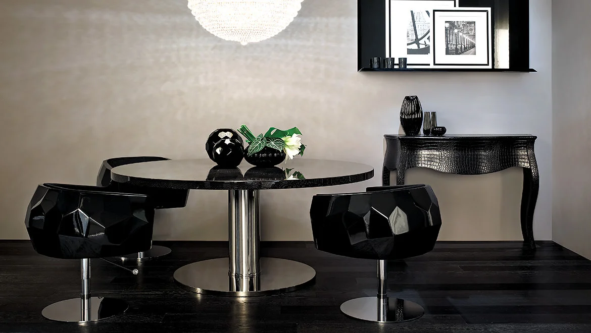 FF BERNNI DECO’ TABLE - CRYSTAL CHAIRS - GIOTTO CHANDELIER.jpg