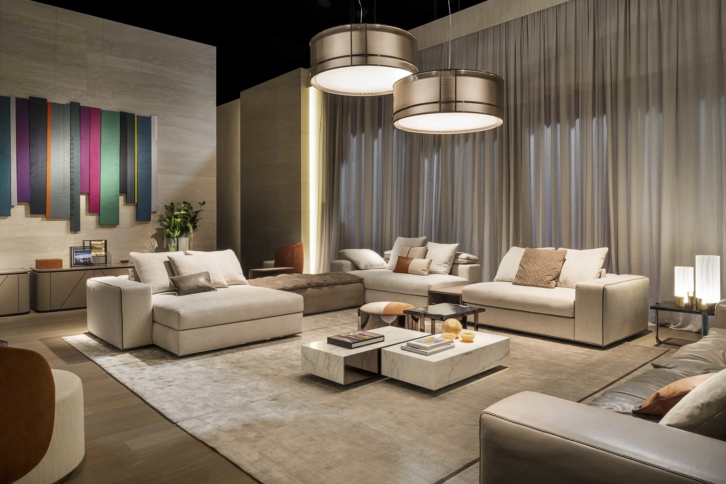 FF Belt sectional sofa, Prisme Marble and Infinity coffee tables.jpg