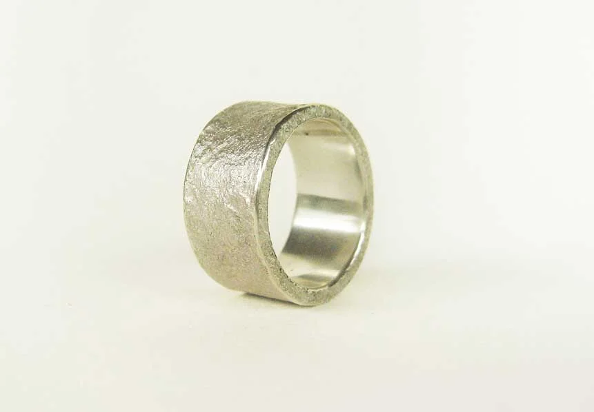 Silver Hammered Ring