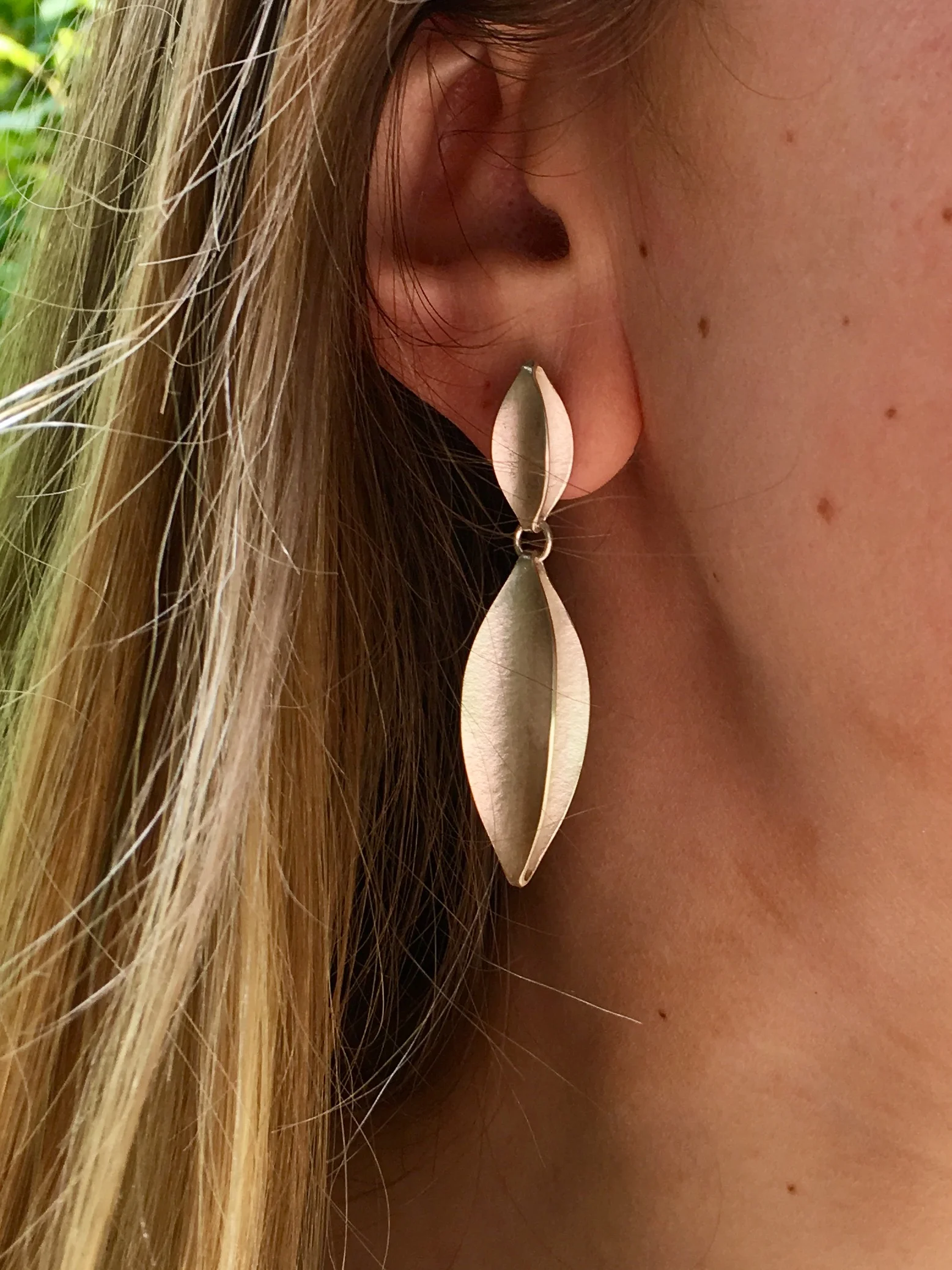 Folded Pendant Earrings