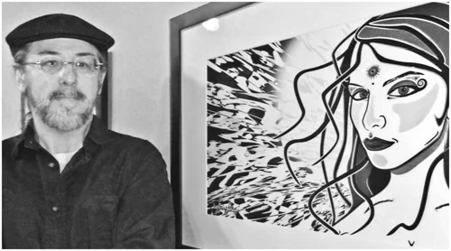 DIGITAL PORTRAIT AT THE WEST END ART DEPOT. PHOTOBY JESSICA SAVAGE.