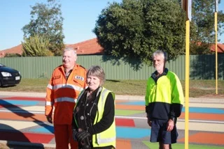 L-R Phil Rance SES, Helen Truscott - City of Mandurah, Rob Thomas - City of Mandurah