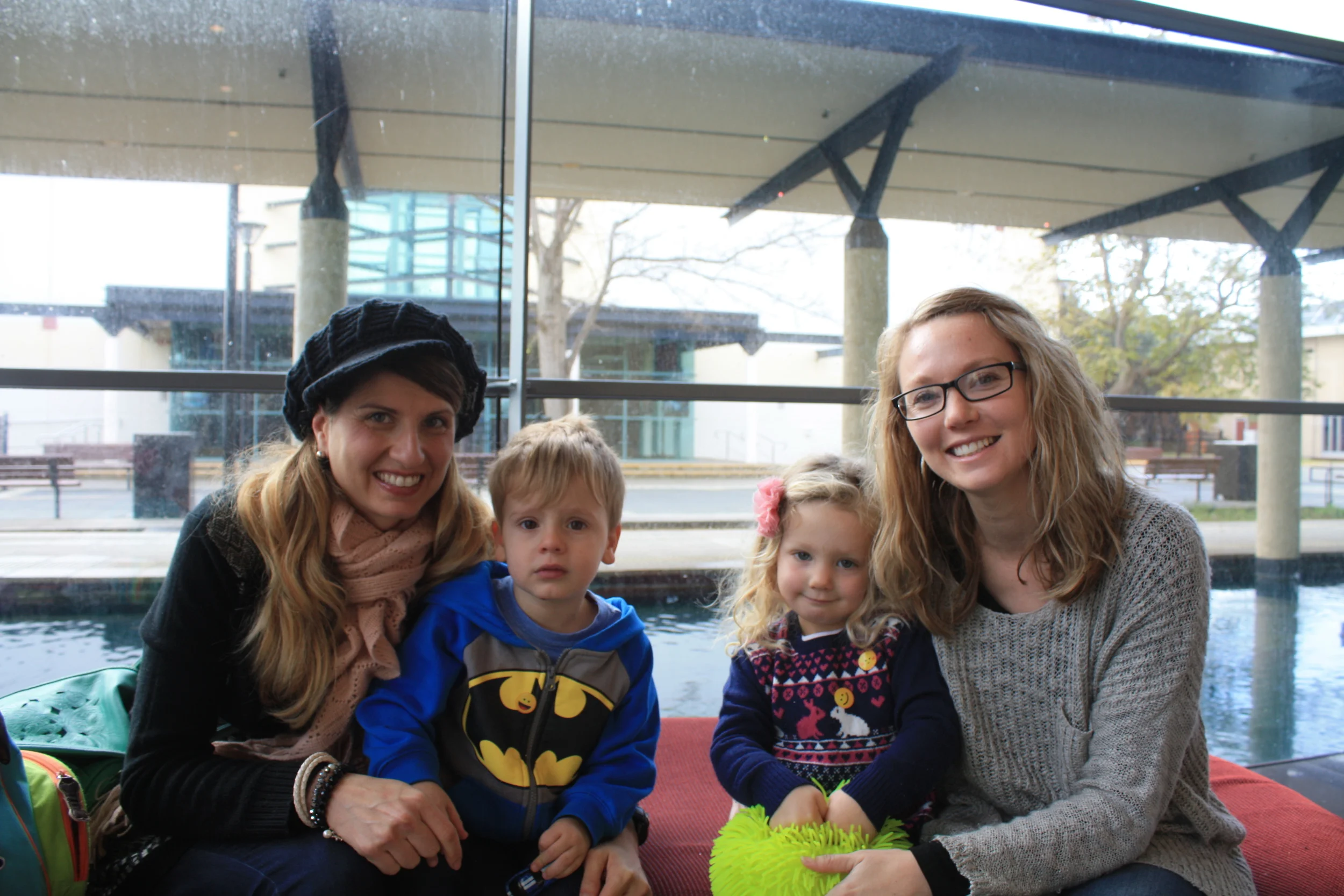 Daniela Miller, Luke Miller, Harper Stone and Melissa Stone at Cranky Bear.