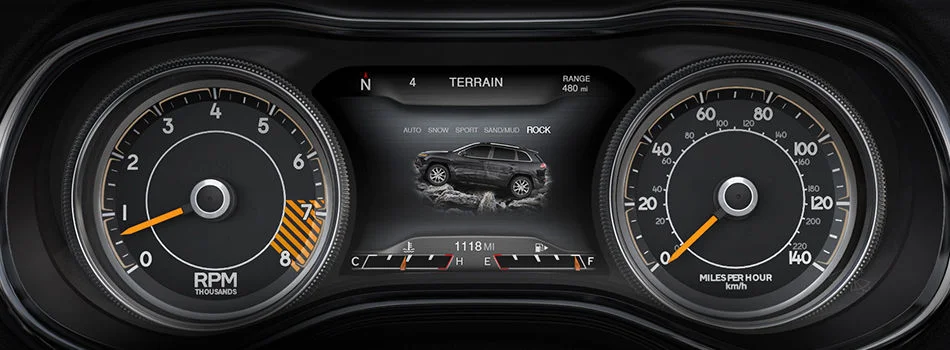 2014 Jeep Cherokee gauge design