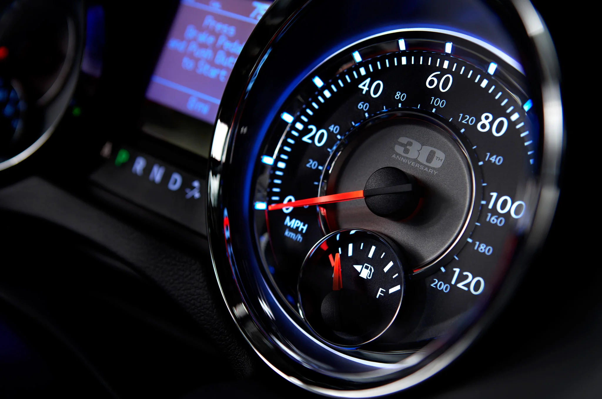 2014 Chrysler Town and Country 30th Anniversary gauge design