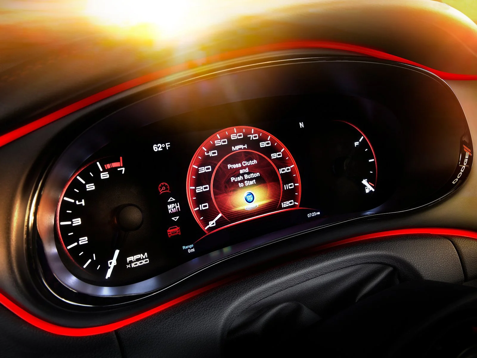 2012 Dodge Dart Premium gauge design