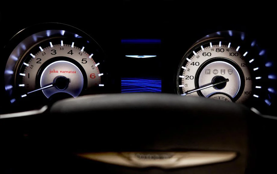 2013 Chrysler 300 John Varvatos Special Edition gauge design