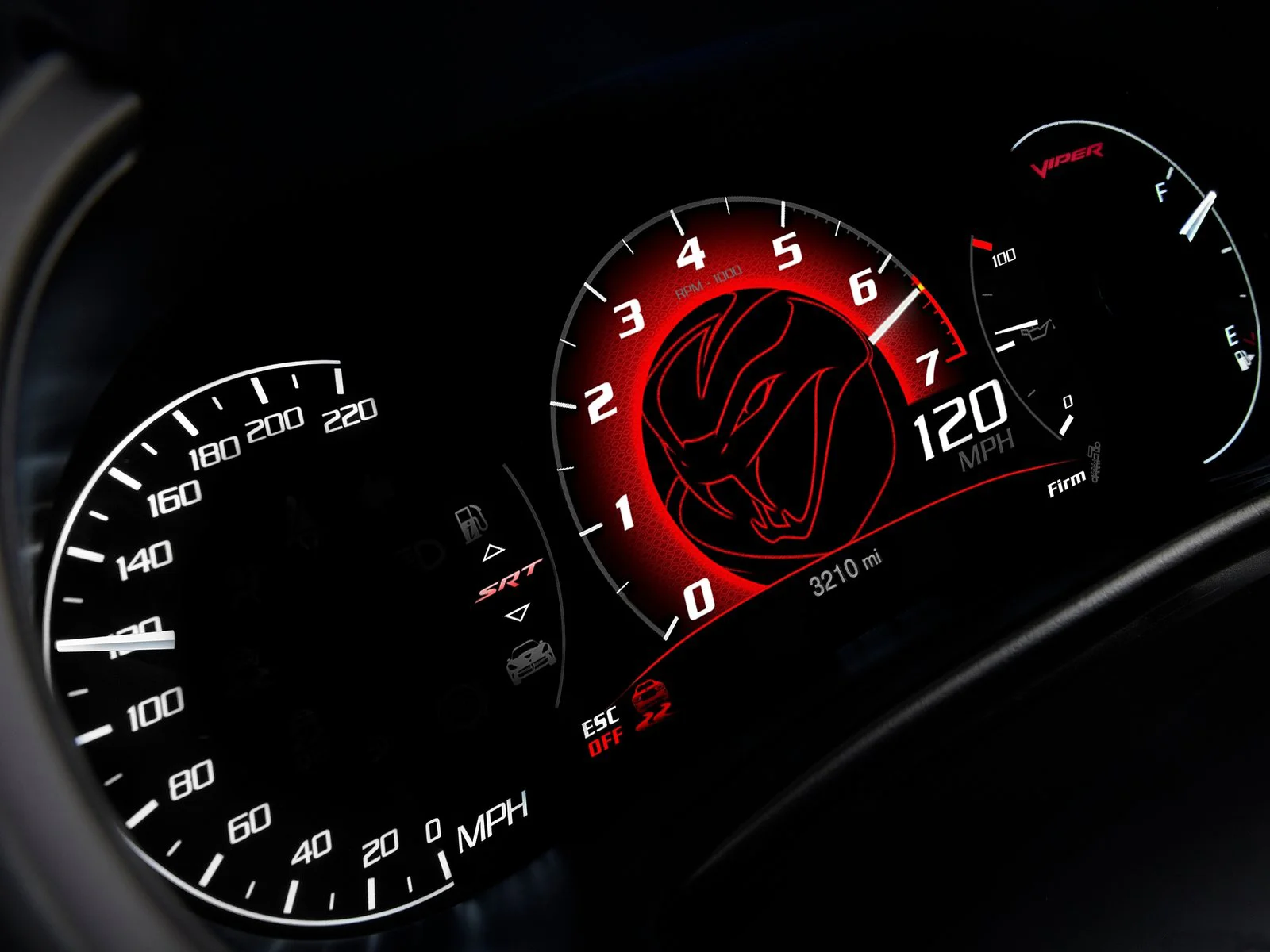 2013 SRT8 Viper gauge design