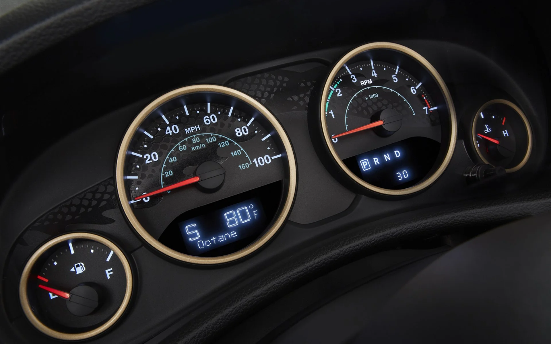 2014 Jeep Wrangler Dragon Edition gauge design