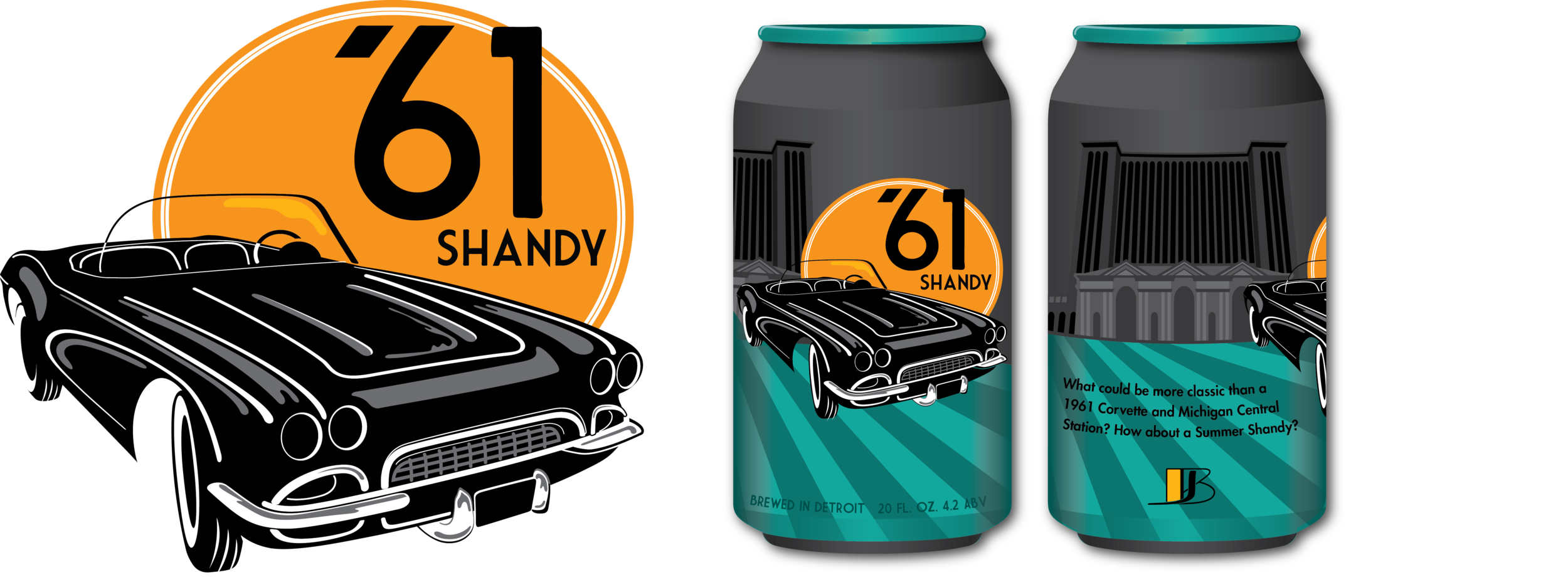 What could be more classic than a 1961 Corvette and Michigan Central Station? Don’t let the Michigan summer heat get you down. Cool off with a ‘61 Shandy. - In progress