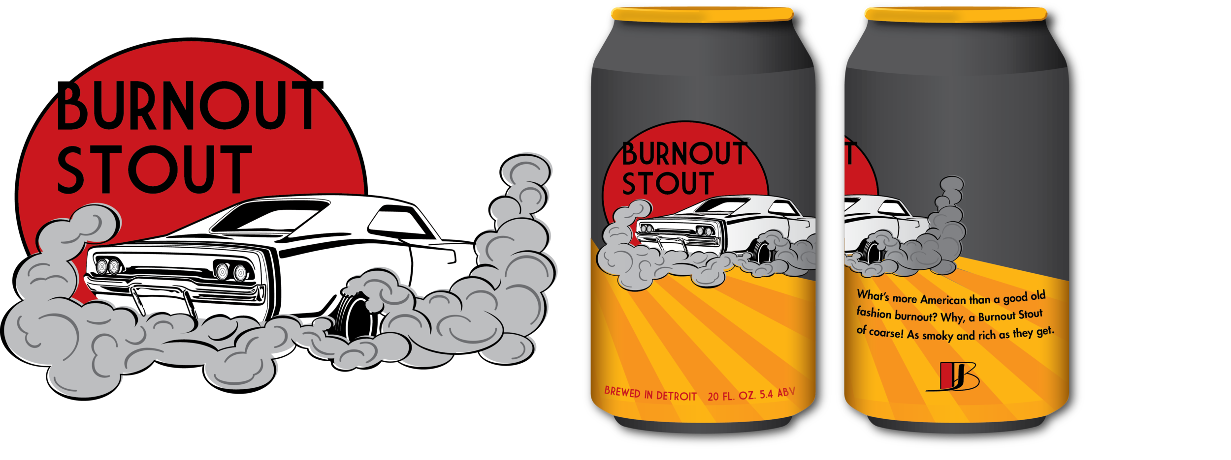 What’s more American than a good old fashioned burnout? Why, a Burnout Stout, of course! This stout beer is full of smoky, rich flavors. - In progress
