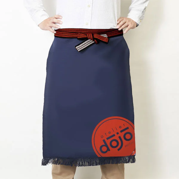 Student aprons - following traditional martial arts uniform - starting as a white belt and progressing all the way to a black belt when you are considered a master