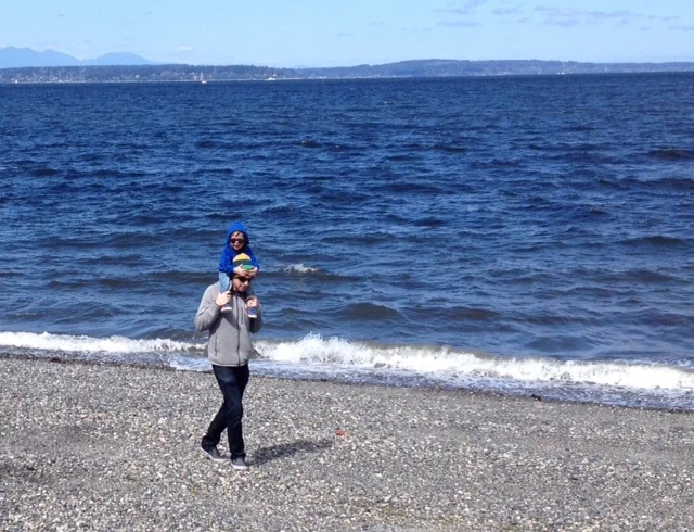 Aaron and D on Alki Beach