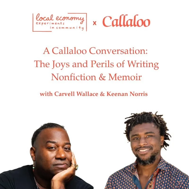 A "Callaloo Conversation": The Joys and Perils of Writing Nonfiction &amp; Memoir