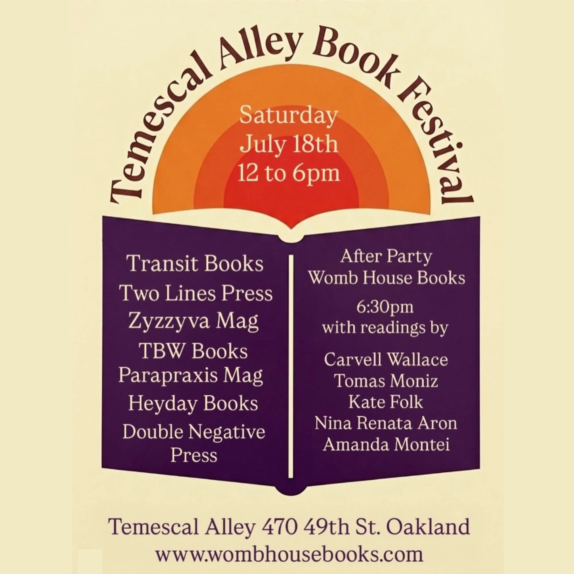 Temescal Alley Book Festival 