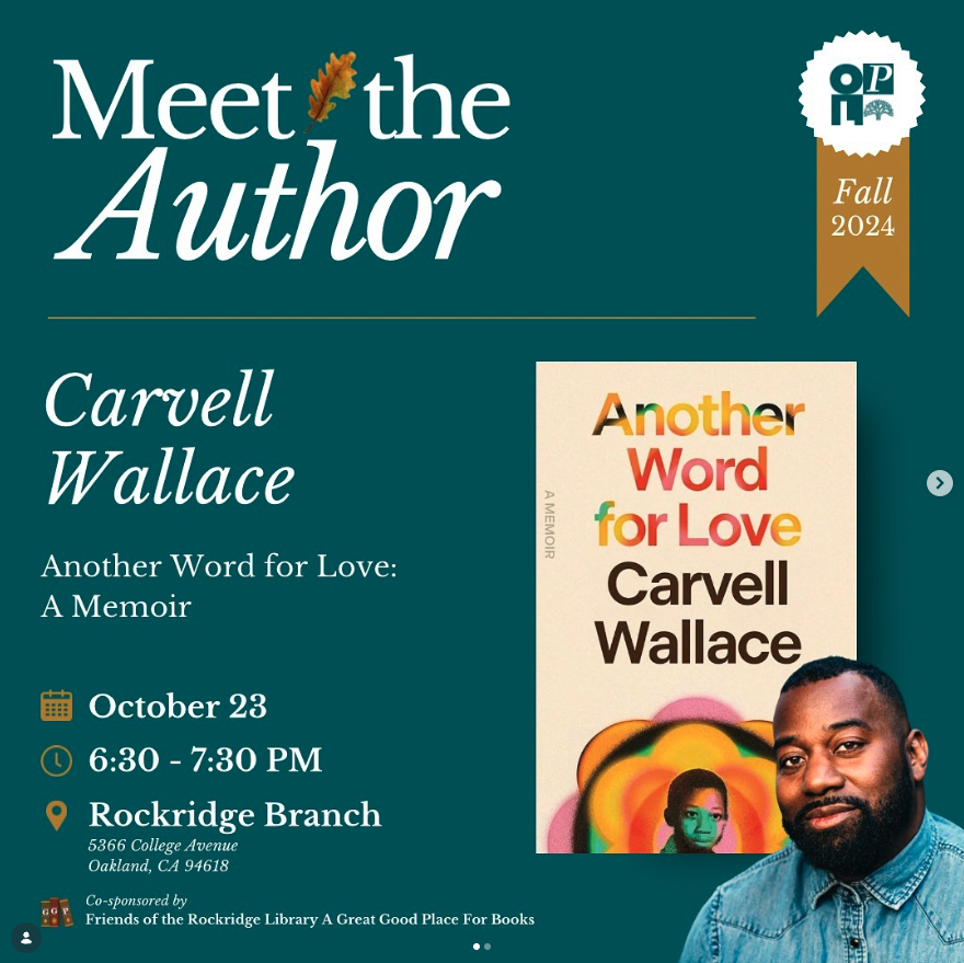 Meet the Author Rockridge Branch of the Oakland Public Library