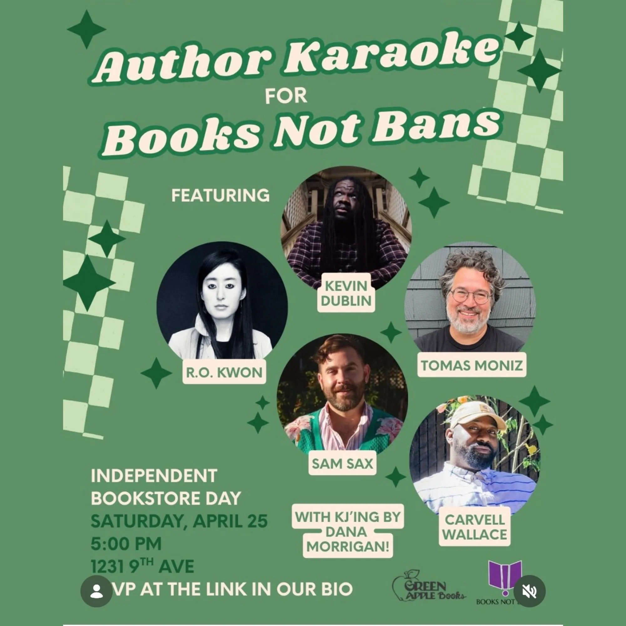 Author Karaoke Benefitting Books not Bans