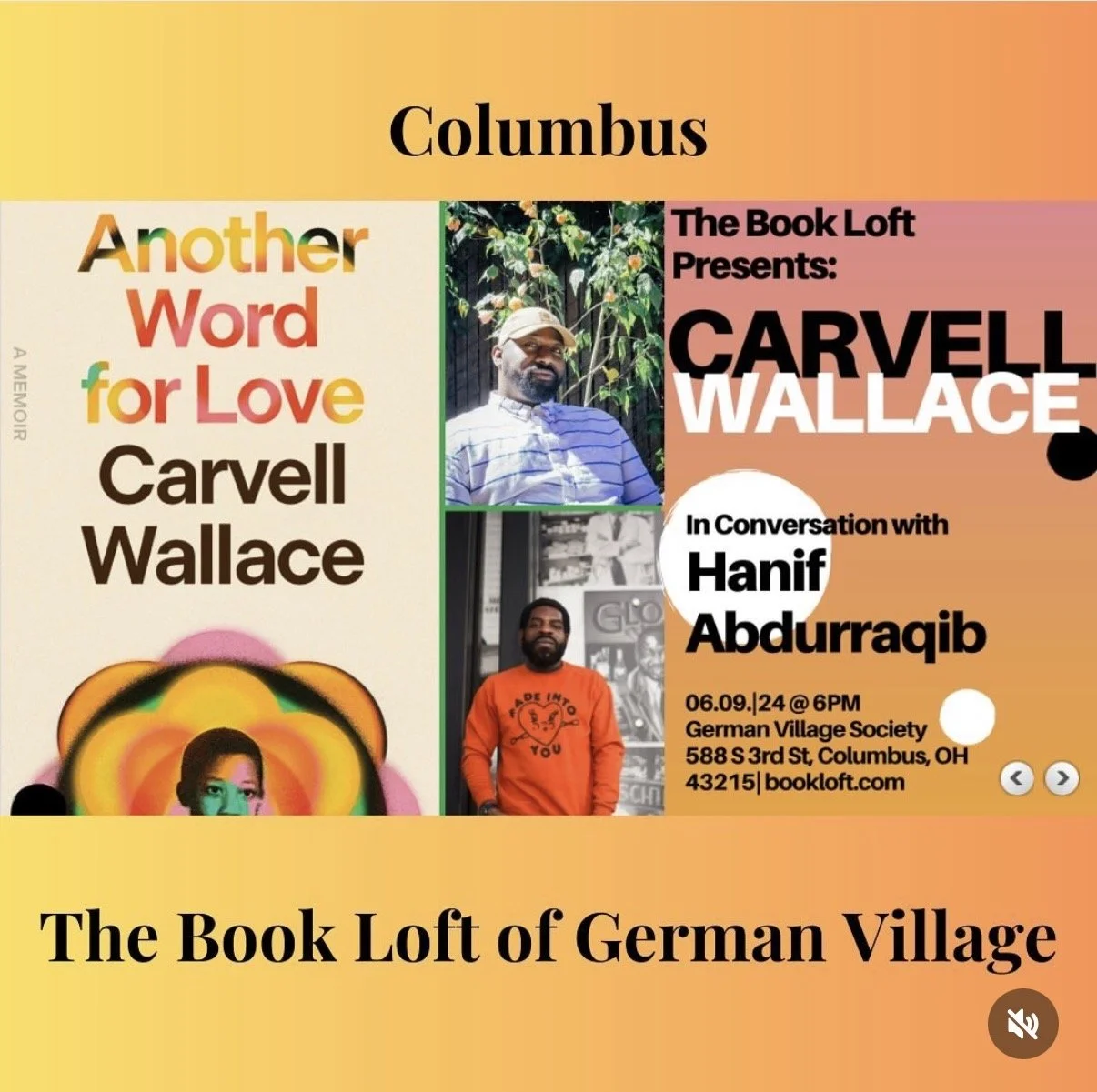 Columbus, OH:  The Book Loft with Hanif Abdurraqib 