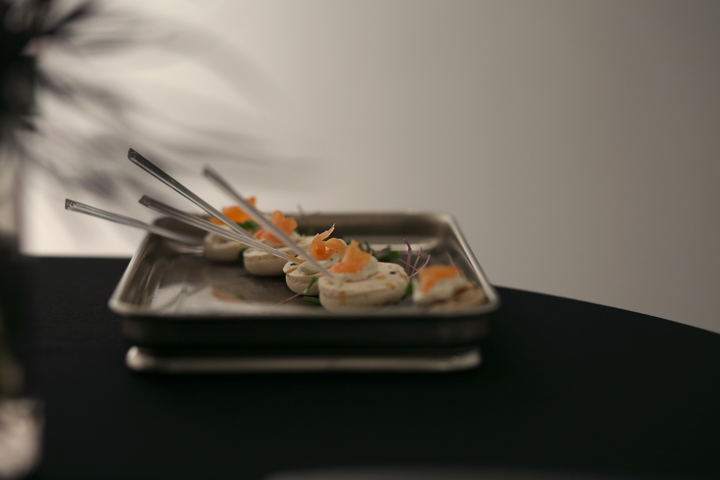 Street Art Macaroon with Herbed Goat Cheese and Fresh Lox